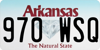 AR license plate 970WSQ