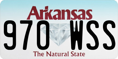 AR license plate 970WSS