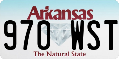 AR license plate 970WST
