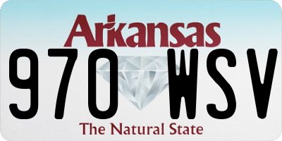 AR license plate 970WSV