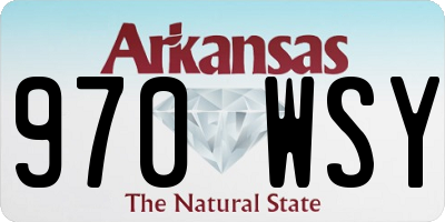 AR license plate 970WSY