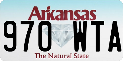 AR license plate 970WTA