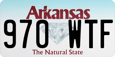 AR license plate 970WTF