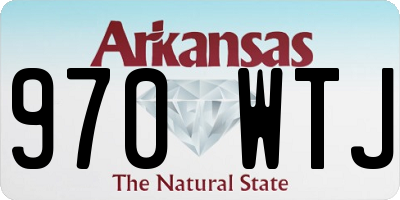 AR license plate 970WTJ