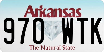 AR license plate 970WTK