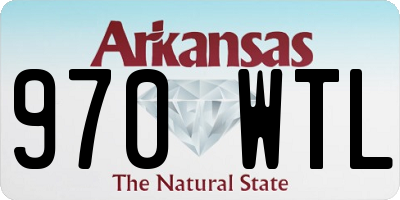 AR license plate 970WTL