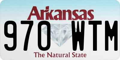 AR license plate 970WTM