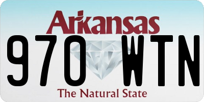 AR license plate 970WTN