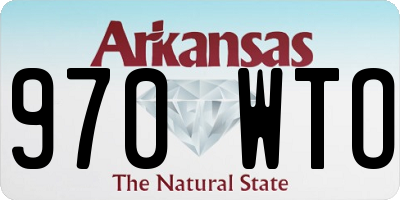 AR license plate 970WTO