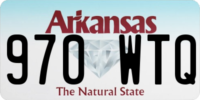 AR license plate 970WTQ