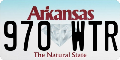 AR license plate 970WTR