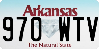 AR license plate 970WTV