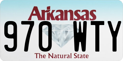 AR license plate 970WTY