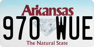 AR license plate 970WUE