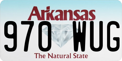 AR license plate 970WUG