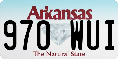 AR license plate 970WUI