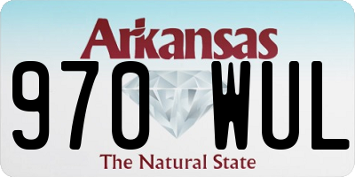 AR license plate 970WUL
