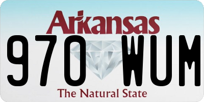 AR license plate 970WUM