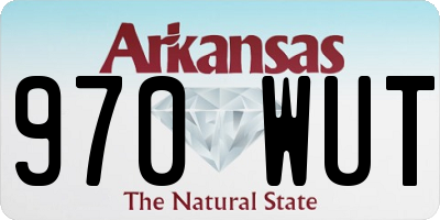 AR license plate 970WUT