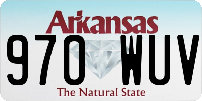 AR license plate 970WUV