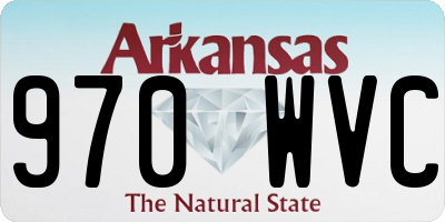 AR license plate 970WVC