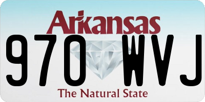 AR license plate 970WVJ