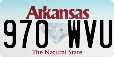 AR license plate 970WVU