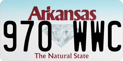 AR license plate 970WWC