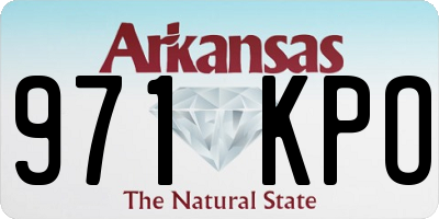 AR license plate 971KPO