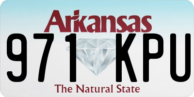 AR license plate 971KPU