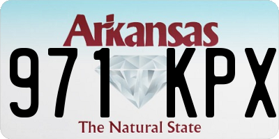 AR license plate 971KPX