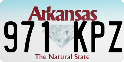 AR license plate 971KPZ