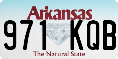 AR license plate 971KQB