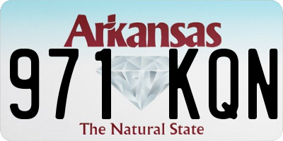 AR license plate 971KQN