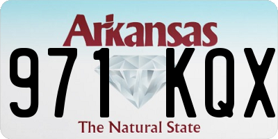 AR license plate 971KQX