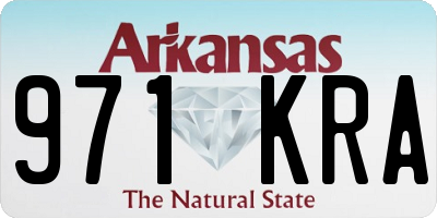 AR license plate 971KRA