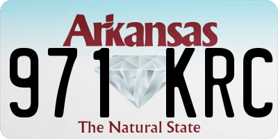 AR license plate 971KRC