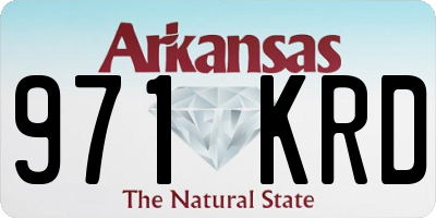 AR license plate 971KRD