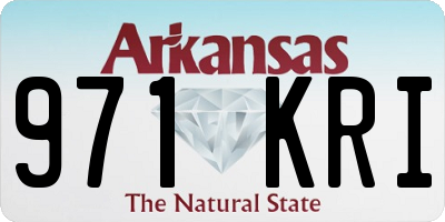 AR license plate 971KRI