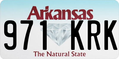 AR license plate 971KRK