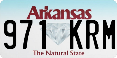 AR license plate 971KRM