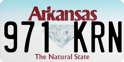 AR license plate 971KRN