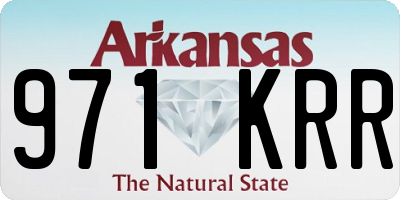AR license plate 971KRR
