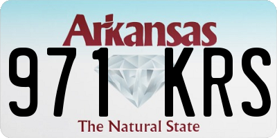 AR license plate 971KRS