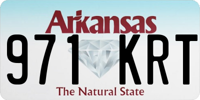 AR license plate 971KRT
