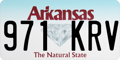 AR license plate 971KRV