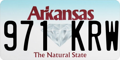 AR license plate 971KRW