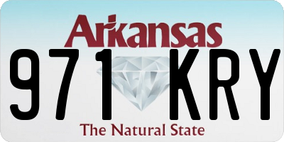 AR license plate 971KRY