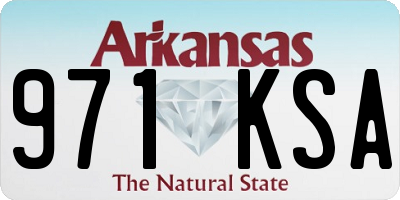 AR license plate 971KSA