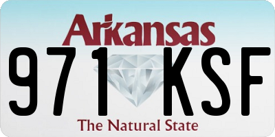 AR license plate 971KSF